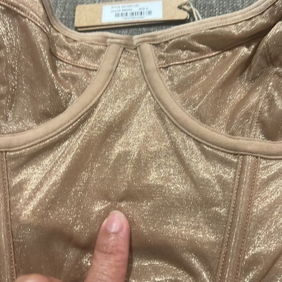 Skims Sheer/Velvet Underwire Top - Picture 3 of 5